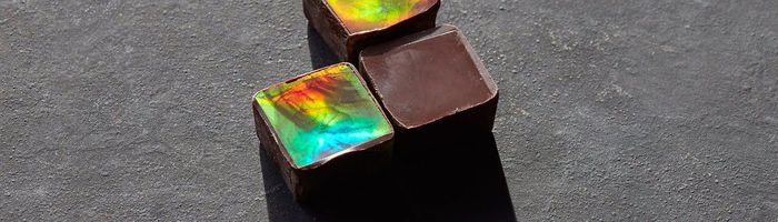 Shimmering chocolate